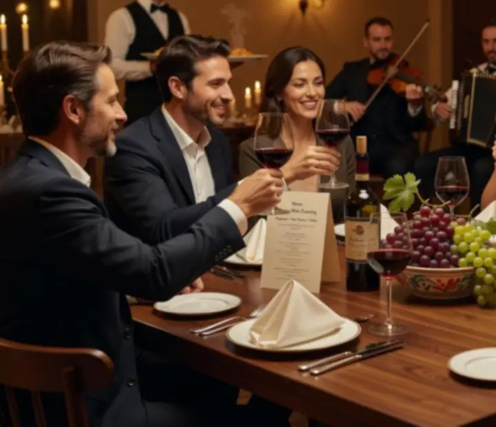 Tematyczny wieczór w restauracji De Hop B.V. z elegancko podanymi daniami i nastrojowym oświetleniem